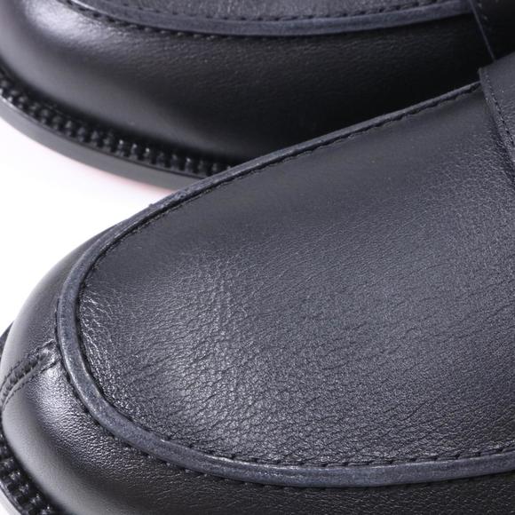 black Lock Me Moc Leather classic turnlock loafers D571 - Picture 11 of 12